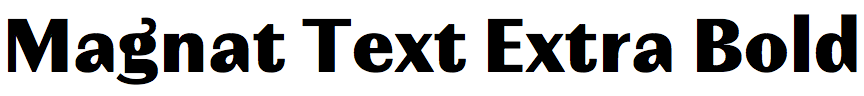 Magnat Text Extra Bold