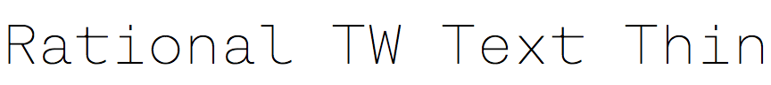 Rational TW Text Thin