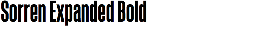 Sorren Expanded Bold