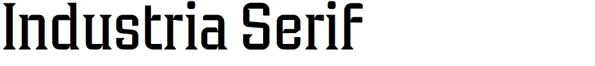 Industria Serif