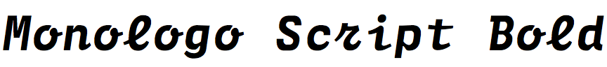 Monologo Script Bold