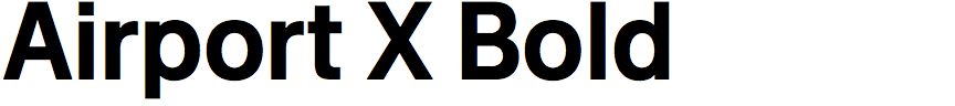 Airport X Bold