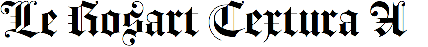 Le Rosart Textura A
