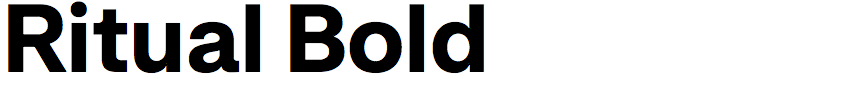 Ritual Bold