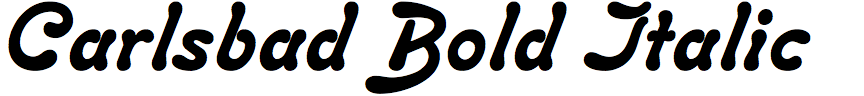 Carlsbad Bold Italic