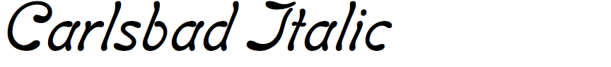 Carlsbad Italic