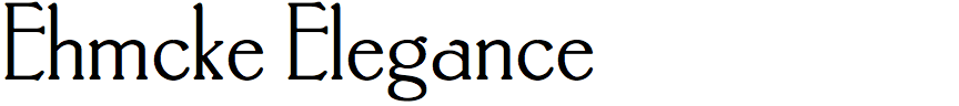Ehmcke Elegance