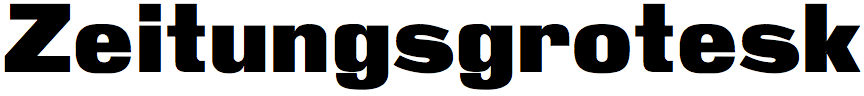 Zeitungsgrotesk