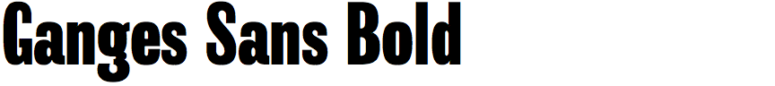 Ganges Sans Bold