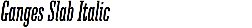 Ganges Slab Italic