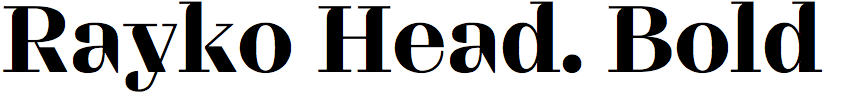 Rayko Headline Bold