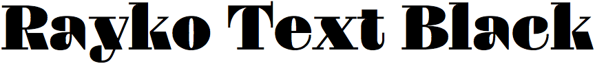Rayko Text Black