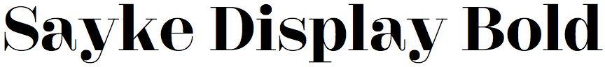 Sayke Display Bold