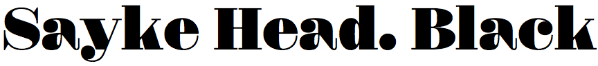 Sayke Headline Black