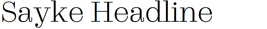 Sayke Headline