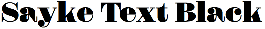 Sayke Text Black