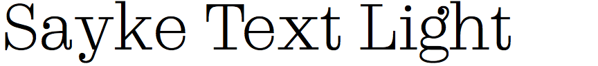 Sayke Text Light