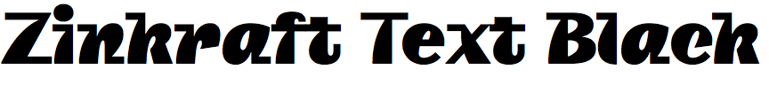 Zinkraft Text Black