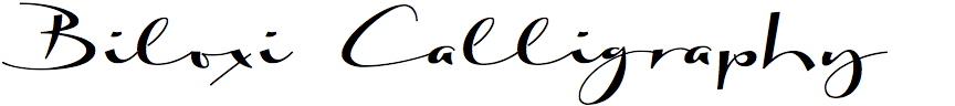 Biloxi Calligraphy