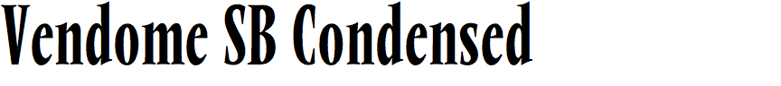 Vendome SB Condensed