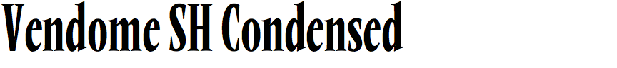 Vendome SH Condensed