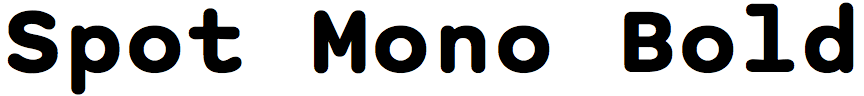Spot Mono Bold