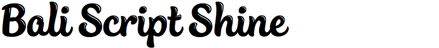 Bali Script Shine