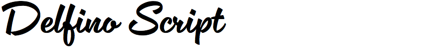 Delfino Script