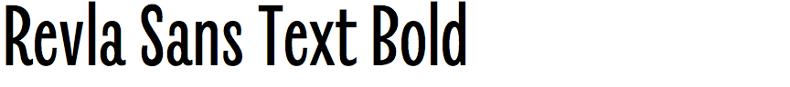 Revla Sans Text Bold