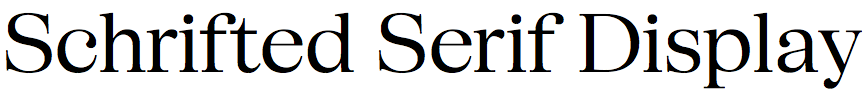 Schrifted Serif Display