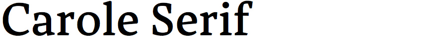 Carole Serif
