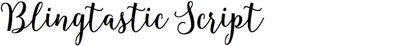 Blingtastic Script