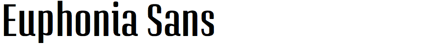 Euphonia Sans