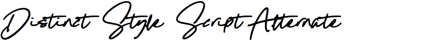 Distinct Style Script Alternate