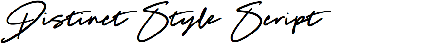 Distinct Style Script