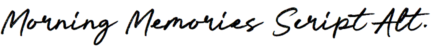 Morning Memories Script Alternate