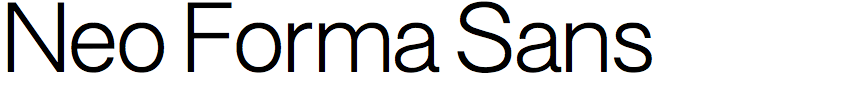 Neo Forma Sans