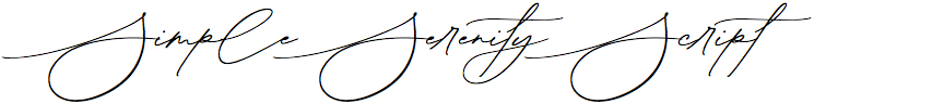 Simple Serenity Script