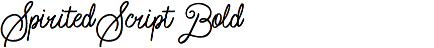 Spirited Script Bold