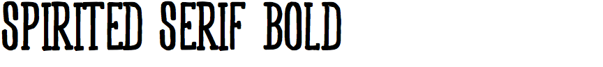 Spirited Serif Bold