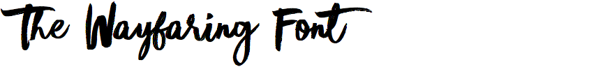 The Wayfaring Font