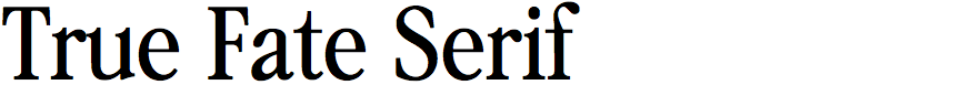 True Fate Serif