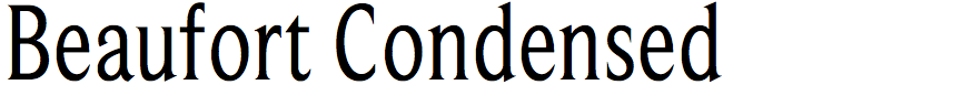 Beaufort Condensed