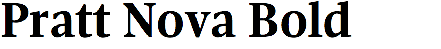 Pratt Nova Bold