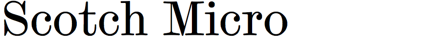 Scotch Modern Micro