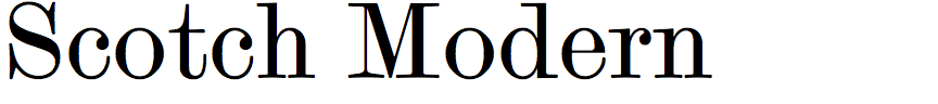 Scotch Modern