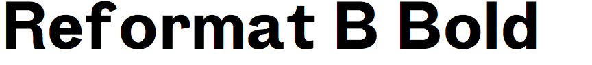Reformat B Bold