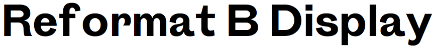 Reformat B Display