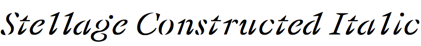 Stellage Constructed Italic