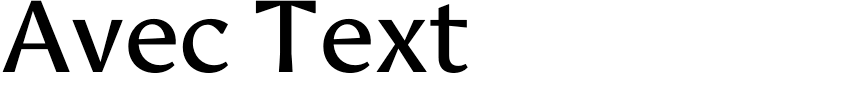 Avec Text